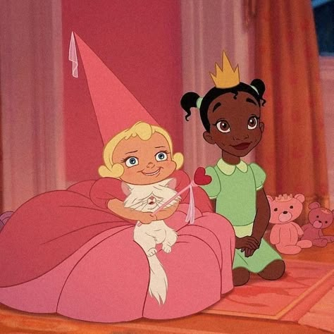 Tiana And Charlotte, Princess N The Frog, Charlotte La Bouff, Disney Duos, Princesa Tiana, Literally Us, Disney Icons, Princess Tiana, Princess And The Frog