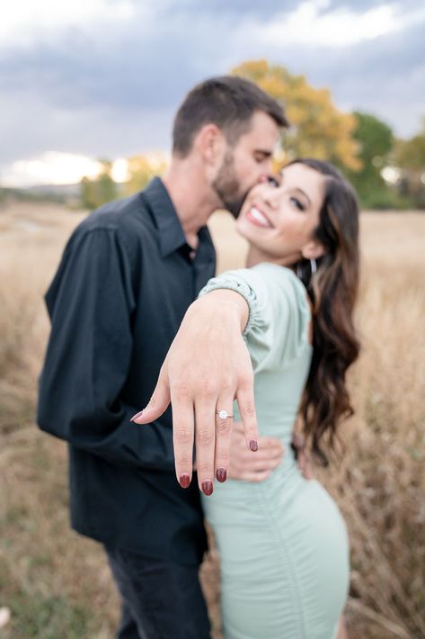 Poses For Proposal, Secret Engagement Photos Proposals, Proposal Photography Poses, Day Of Engagement Photos, Outdoor Proposal Photoshoot, Ring Pictures Engagement, Wedding Proposal Photography, Mid Day Engagement Photos, Proposal Photo Poses