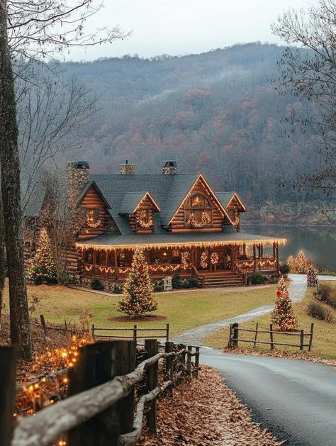 Dream Life House, Future House Ideas, Winter Cabin, Dream House Ideas, Cabin Life, Farmhouse Style House, Dream House Exterior, Log Cabins, Cabin Homes