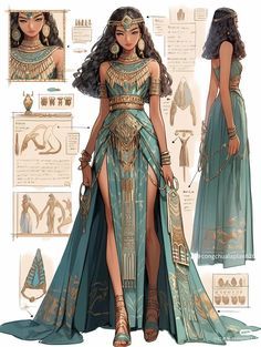 Zodiac Dresses Drawing, Eygptain Inspired Outfits, Egyptian Goddess Cosplay, Goddess Clothing Aesthetic, Egyptian Outfits Women, Egyptian Style Clothes, Egyptian Dress Goddesses, Egyptian Outfit Ideas, Egyptian Clothing Women