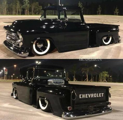 55 Chevy Truck, 57 Chevy Trucks, Chevy Apache, Lowrider Trucks, Chevy 3100, Dropped Trucks, Truck Driving, Vintage Pickup Trucks, C10 Chevy Truck