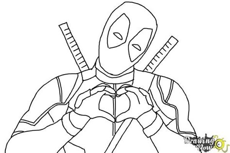 How to Draw Deadpool - Step 8 Deadpool Coloring Pages, Drawing Deadpool, Deadpool Quotes, Deadpool Birthday, Funny Deadpool, Drawing Video Tutorial, Deadpool Tattoo, Cute Deadpool, Deadpool Drawing