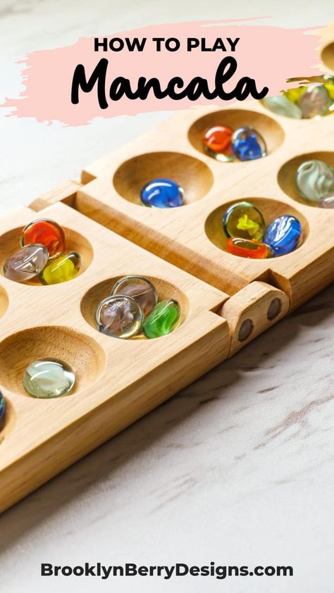 How To Play Mancala – Official Rules (Classic Kids Games) Mancala Game Rules, Mancala Board, Mancala Game, Big Games, Rules For Kids, Dream Classroom, Fun Card Games, Bingo Cards Printable, Game Rules