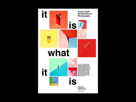 »It is what it is« Poster Series on Behance Grid Graphic Design, Grid Poster, Lookbook Layout, Typo Design, Poster Photography, Graphic Layout, Poster Idea, Interior Vintage, Event Poster Design