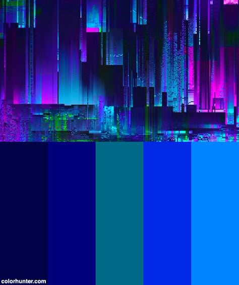 3am Color Scheme from colorhunter.com Tech Color Palette, Art Adopts, Cyberpunk Color, Art Colour Palettes, Neon Colour Palette, Futurism Art, Retro Color Palette, 80s Design, Colour Pallets