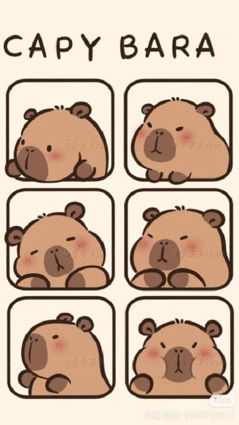 Cute Kawaii Stickers, Cute Capybara, Easy Paper Crafts Diy, Abstract Art Painting Diy, Iphone Design, Cute Doodle Art, Kawaii Doodles, Kawaii Stickers, Cute Little Drawings