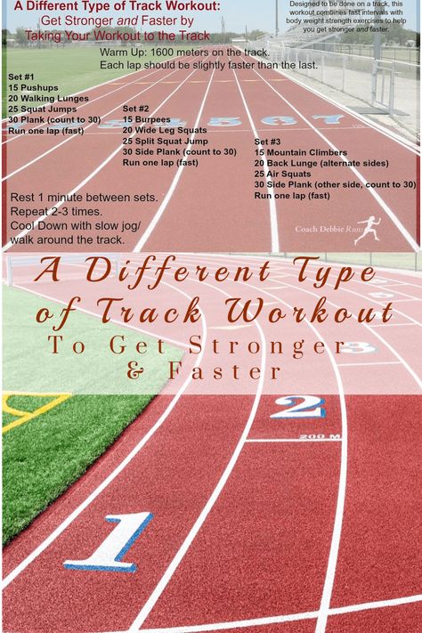 Sprint Exercises Track Workout, Best Running Workouts, Running Workouts For Soccer Players, Track Circuit Workout, Crosscountry Running Workouts, Junior High Track Workouts, Core Workout For Track, Sprint Track Workout, Running Track Workouts