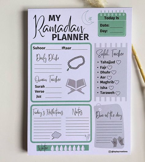 Ramadan Planer Idea, Ramadan Board Ideas, Ramadan Planner 2024, Ramzan Planner, Ramadan Journal Ideas, Ramadan Planner Ideas, Ramadhan Planner, Ramadan Planer, Planner Ramadan