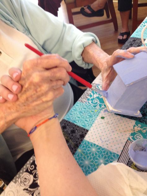 Painting...great because there is no "wrong" way to do it. There are some great paint-by-number kits that are appropriate for adults also. Seniors Activities, 2025 Vison, Health Care Aide, Colorado Living, Capstone Project, Senior Activities, Painting Activities, Aged Care, Program Ideas