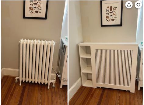 Custom Radiator Covers, Modern Radiator Cover, Diy Radiator Cover, Home Radiators, Heater Cover, Bathroom Radiators, Radiator Cover, Storage Items, Cabinet Design