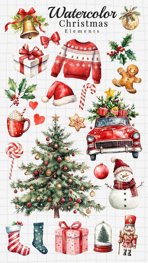 Christmas Shuffle, Christmas Dp, Xmas Doodles, Christmas Illustration Design, Easy Christmas Drawings, Books Stickers, Xmas Sticker, Toddler Arts And Crafts, Dollhouse Printables