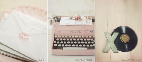 LOVE this blog! Such beautiful photographs! Pink Typewriter, Tout Rose, Estilo Shabby Chic, Rustic Crafts, Spring Pastels, I Love Pink, Zooey Deschanel, All Things Pink, Vintage Typewriters