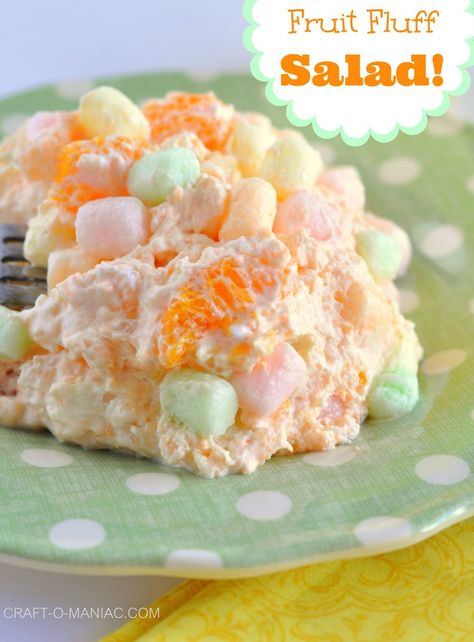 fruit fluff salad- Yum!  How could it not be!?  I just substituted the cottage cheese with vanilla yogurt. Fruit Fluff Salad, Fruit Fluff, Fluff Salad Recipes, Fluff Salad, Jello Salads, Fluff Desserts, Dessert Aux Fruits, Jello Recipes, Easter Desserts