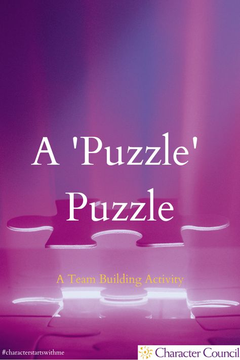 Check out this month's addition to our Team Building Blog - "A 'Puzzle' Puzzle" Try this with your group and watch the teamwork happen!  #teamwork #teambuilding #characterstartswithme Good Manners, Team Building Activities, Character Education, Team Building, The Class, Seating Arrangements, Manners, Teamwork, Small Groups