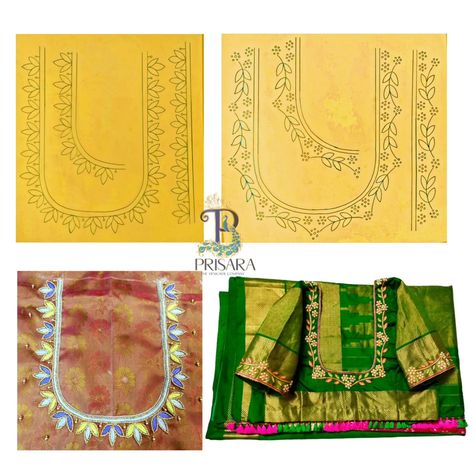 Aari Work Drawing, Embroidery Tracing, Neck Models, Tracing Design, Embroidery Simple, Embroidery Sketch, Carbon Paper, Kids Blouse Designs, Birds Embroidery Designs