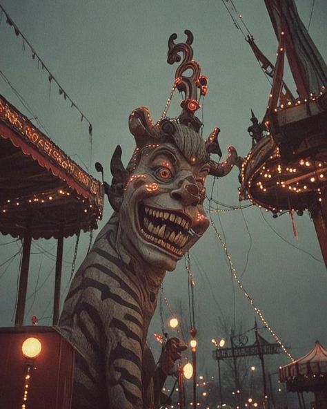 Carnival Core Aesthetic, Creepy Carnival Aesthetic, Creepy Circus Aesthetic, Old Circus Aesthetic, Dark Clown Aesthetic, Dark Circus Art, Dark Carnival Aesthetic, Vintage Freakshow, Vintage Circus Aesthetic