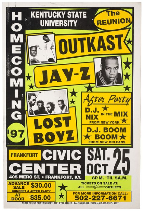 90s Concert Poster, 90s Tour Poster, Vintage Tour Posters, Hip Hop Event Poster, Jay Z Poster, Outkast Poster, 90s Flyer, Tour Poster Design, Hiphop Poster