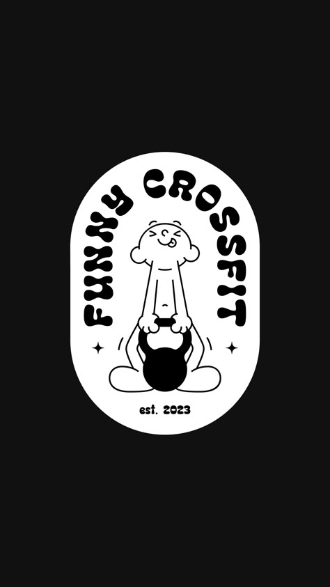 inst: alsavart #sticker #logo #branding #cartoon #workout #fitness #crossfit Cartoon Workout, Crossfit Logo, Crossfit Humor, Crossfit Tshirts, Retro Surf Art, Crossfit Shirts, Pinterest Funny, T Shirt Logo Design, Gym Art