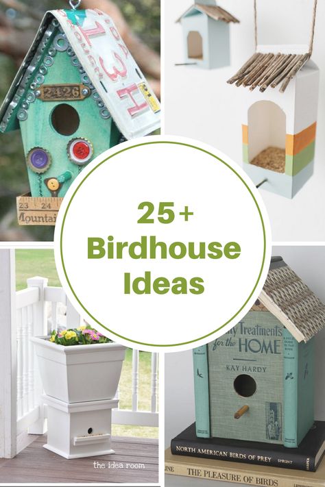 Sharing some fun and unique DIY Birdhouse Ideas that are beautiful outdoor decor and will also help to take care of birds at the same time. Diy Birdhouse Ideas, Birdhouse Painting Ideas, Birdhouse Painting, Teapot Birdhouse, Diy Birdhouse, Bird Houses Ideas, Homemade Bird Houses, Birdhouse Ideas, Birdhouse Craft