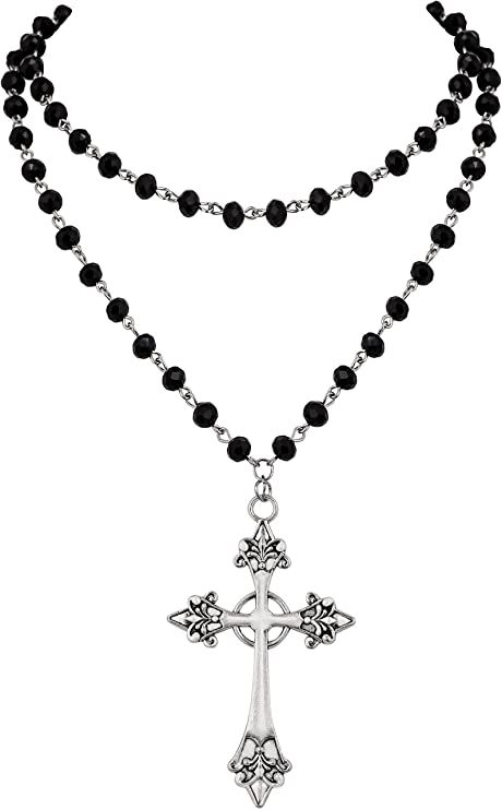 Amazon.com: Sacina Goth Layered Cross Necklace, Cross Necklace for Women, Black Choker Necklace, Y2k Necklace, Gothic Necklace, Halloween Necklace, Christmas New Year Jewelry Gift For Women: Clothing, Shoes & Jewelry Gifts For Goths, Goth Cross Necklace, Cross Necklace Outfit, Crosses Necklace, Emo Necklace, Goth Academia, Gothic Necklaces, Goth Jewellery, Cross Accessories