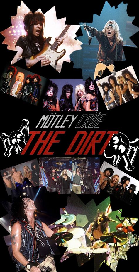 Motley Crue Wallpaper, Motley Crue Albums, Rock Collage, 80s Rock Bands, Iphone Wallpaper Music, Rock Poster Art, Mick Mars, Vince Neil, Motley Crüe