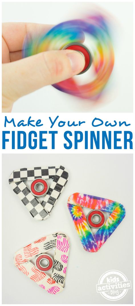 How to Make a Fidget Spinner from craft sticks! So easy and so much fun! This kid-friendly craft is perfect to make your own fidget spinner and customize it with duct tape. Spinners Diy, Duct Tape Crafts, Craft Sticks, Kid Friendly Crafts, Tape Crafts, Camping Crafts, Childrens Crafts, Duct Tape, Craft Stick Crafts