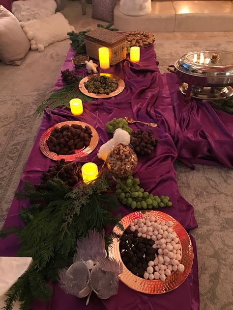 A Night with the Shepherds Table 2019 - Purple Chocolat Home Dinner In Bethlehem, Shepherds Night Dinner, Agape Feast Table Decorations, Shepherds Dinner Christmas Eve, Shepherds Dinner, Bethlehem Dinner, A Night In Bethlehem, Nazareth Village, Night In Bethlehem