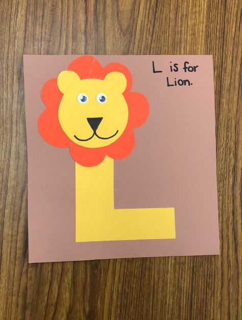 L Letter Crafts For Preschool, L Is For Lion Handprint, Letter L Craft For Preschoolers, Letter L Lion Craft, L Is For Craft Preschool, L Letter Activities For Preschool, Letter L Art For Toddlers, Letter L Projects For Preschool, L Projects For Preschool