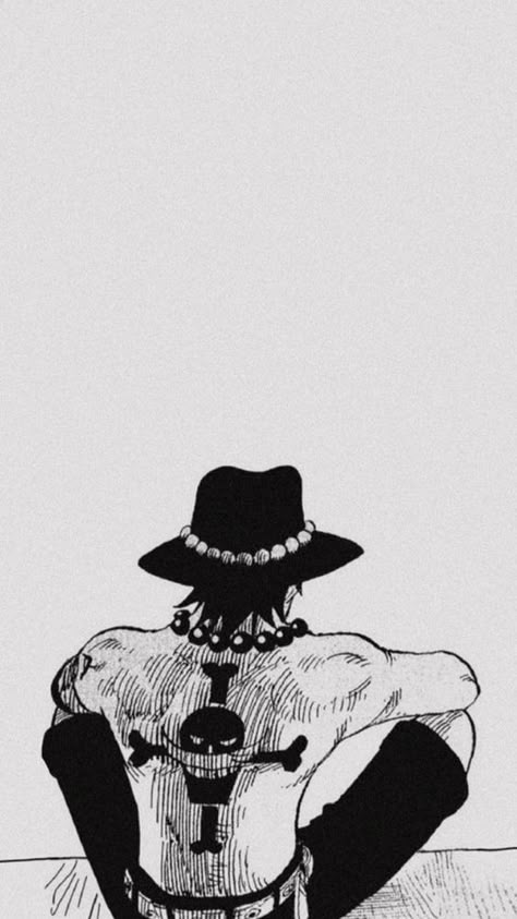 Asce/One piece Luffy Black And White Icons, One Piece Comic Strip Tattoo, Ace One Piece Black And White, Ace Black And White, Portgas D Ace Tattoo, Ace One Piece Wallpapers, Kawaii One Piece, Ace Manga, Ace Wallpaper