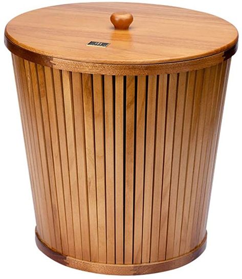 Garbage Can Trash Can Home Living Room Creative Wooden Garbage Bin with Inner Bucket and Lid Office Bedroom Kitchen Waste Can Garbage bin (Color : Brown): Amazon.ca: Home & Kitchen Wooden Trash Can, Kitchen Waste Bin, Creative Bedroom, Kitchen Waste, Garbage Bin, Trash Bin, Trash Bins, Garbage Can, Recycling Bins