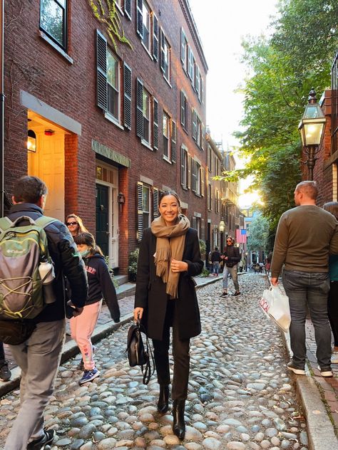 My Boston Guide + What I Wore [Autumn] - LIFE WITH JAZZ Madewell Leather Jacket, Life With Jazz, Boston In The Fall, Boston Shopping, New England Autumn, Casual Fall Winter Outfits, Boston Winter, England Autumn, Jazz Outfits