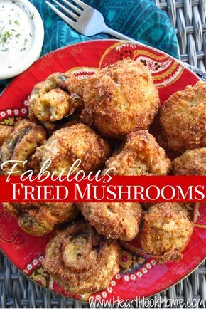 If you like fried mushrooms, you'll love this recipe. The perfect amount of crunch and just the right seasonings to make you not even want the ranch. Fried Mushroom Recipes, Mushroom Bites, Breaded Mushrooms, Mushroom Side Dishes, Mushroom Recipes Healthy, Mushroom Dish, Frugal Recipes, Fried Mushrooms, Quick Food