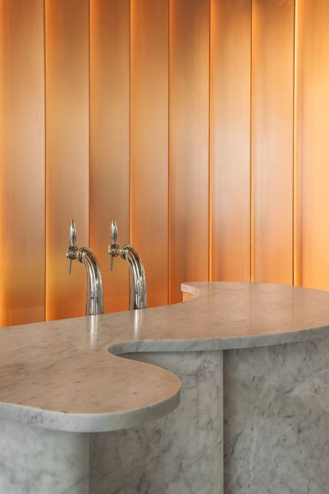 The Refurbished Hôtel Vernet in Paris by François Champsaur | Yatzer #refurbish Orange Bar, Parisian Interior, Joinery Details, Bar Fronts, Paris Design, Bar Art, French Interior, Top Interior Designers, Bar Counter