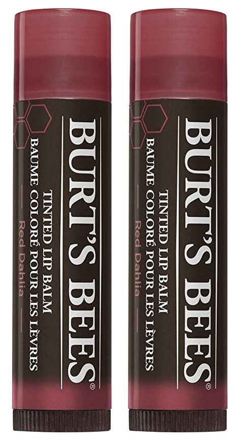 AmazonSmile: Burt's Bees 100% Natural Tinted Lip Balm, Red Dahlia with Shea Butter & Botanical Waxes 2 Tubes: Beauty Burts Bees Lip Balm, Burts Bees Lip, Red Dahlia, Lip Balm Gift, Makeup Lessons, Flavored Lip Balm, Perfect Lips, Moisturizing Lip Balm, Tinted Lip Balm