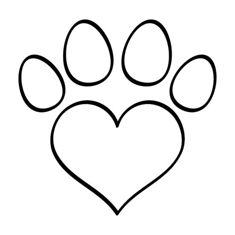 Free Vector | Free vector paw print heart shape doodle Heart Svg Free Cricut, Crochet Bujo, Paw Doodle, Paw Print Outline, Paw Print Drawing, Cat Heart Eyes, Tatoo Dog, Kahlua Recipes, Pawprints On My Heart