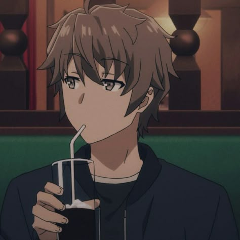 Bunnygirl Senpai, Sakuta Azusagawa, Bunny Senpai, Mai San, Rascal Does Not Dream, Mai Sakurajima, Anime Boy Hair, Bunny Girl Senpai, Cute Couple Dp