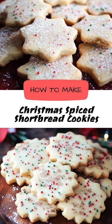 Christmas Spiced Shortbread Cookies Recipe – A Festive Holiday Treat Indulge in the warm, festive flavors of Christmas Spiced Shortbread Cookies. This delightful twist on a classic favorite is perfect for holiday gifting or enjoying by the fireplace. Infused with cinnamon, nutmeg, and cloves, these cookies bring a touch of holiday cheer to every bite. Spiced Shortbread, Shortbread Bites, Best Shortbread Cookies, Shortbread Cookies Recipe, Festive Baking, Holiday Treats Christmas, Shortbread Cookies Christmas, Baking List, Christmas Shortbread