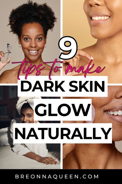 "Discover the natural radiance of dark skin with these 9 expert tips that emphasize nourishment and holistic wellness. From incorporating natural ingredients into your skincare routine to prioritizing self-care, these strategies will help you achieve a glowing and healthy complexion. #NaturalRadiance #GlowingSkin #DarkSkinBeauty" Best Korean Skincare Routine, Skincare For Dark Skin, Skincare For Black Women, Glowing Body Skin, Best Facial Products, Products For Glowing Skin, Christmas Side Dish Recipes, Skincare Routine Tips, Best Korean Skincare