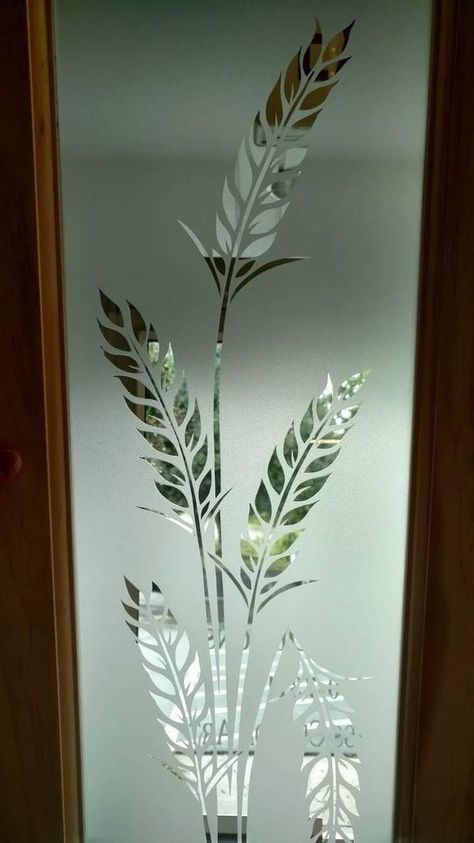 Cristal Glass Design, Glass Designs For Partition, Door Glass Etching Design Modern, Sandblasted Glass Design Patterns, Kitchen Glass Door Design Modern, Window Etching Designs, Frosted Glass Design For Window, Main Door Glass Etching Design, Sandblasting Glass Ideas