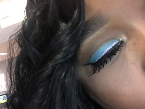 Blue glitter dragon 🐉 Makeup Hairstyles, Blue Glitter, Glitter, Hairstyles, Hair Styles, Makeup, Blue, Quick Saves, Make Up