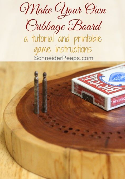 Cribbage Board Template, Custom Cribbage Board, Grid Board, Cedar Log, Wood Games, Cribbage Board, The Homestead, Raising Chickens, Family Heirloom