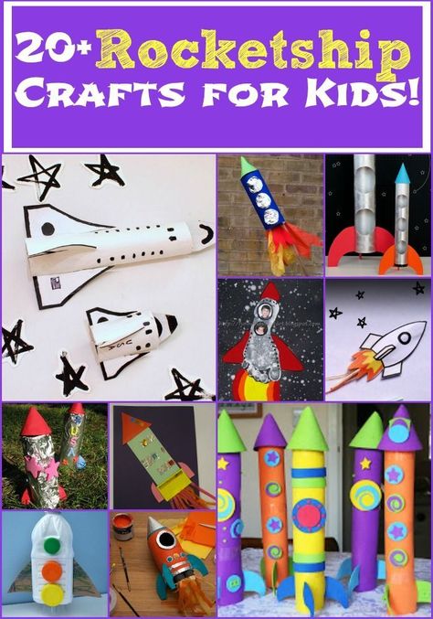 These Rocketship Crafts for Kids are awesome! Ship Crafts For Kids, Rocket Ship Craft, Rocket Craft, Space Crafts For Kids, Healthy Mouth, Ship Craft, Space Activities, Education Activities, Vbs Crafts