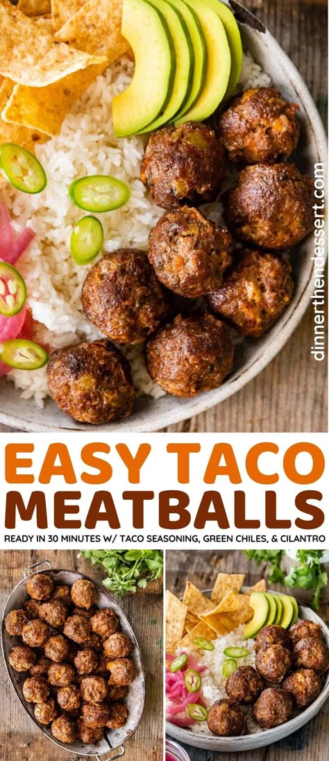 Taco Meatball Skillet, Meatball Tacos Recipe, Taco Turkey Meat, Mexican Turkey Meatballs, Meatball Recipes Mexican, Taco Meatballs Ground Beef, Healthy Meatball Appetizer, Taco Meatballs Crockpot, Mexican Meatballs Recipes