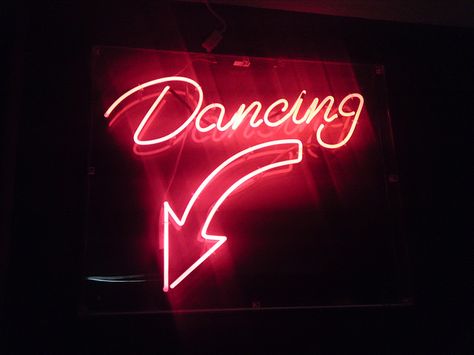 Let's go Dancing! by goreckidawn, via Flickr Bad Dancing, Dance Studio Design, Neon Words, Bedroom Wall Collage, Dance Quotes, Dirty Dancing, Neon Light Signs, Dance Studio, Red Aesthetic