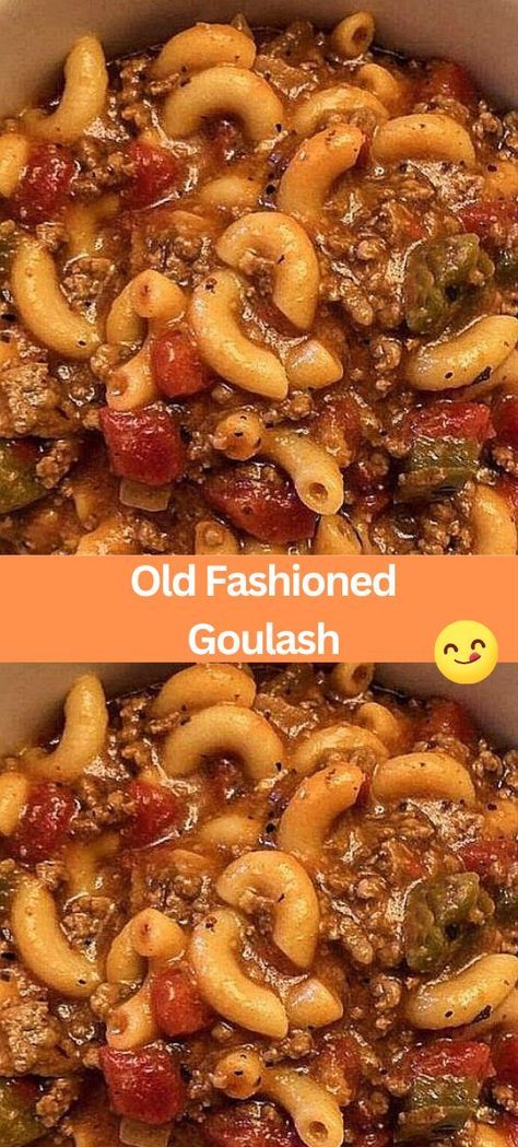 Old Fashioned Goulash is a hearty, comforting dish that has been a favorite in many households for generations. This timeless recipe combines simple ingredients to create a flavorful and satisfying meal that is sure to please the whole family. In this article, we will explore the ingredients and steps needed to prepare this classic dish, along with some tips for making it your own. Poor Mans Goulash, Grandma's Old Fashioned Goulash, Simple Goulash Recipes Ground Beef, Pennsylvania Dutch Goulash, Fast Easy Hamburger Recipes, Goulash Recipes With Italian Sausage, Recipes For Goulash, Cheap Easy Dinners For Family Crockpot, Moms Goulash Recipe