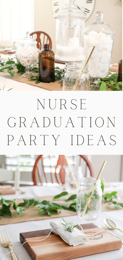 Nurse Party Centerpieces, Nurse Party Theme, Black Nurse Graduation, Nurse Graduation Party Ideas, Nursing Graduation Party Ideas, Graduation Party Drinks, Nurse Grad Parties, Nurse Graduation Party Decorations, Nurse Practitioner Graduation