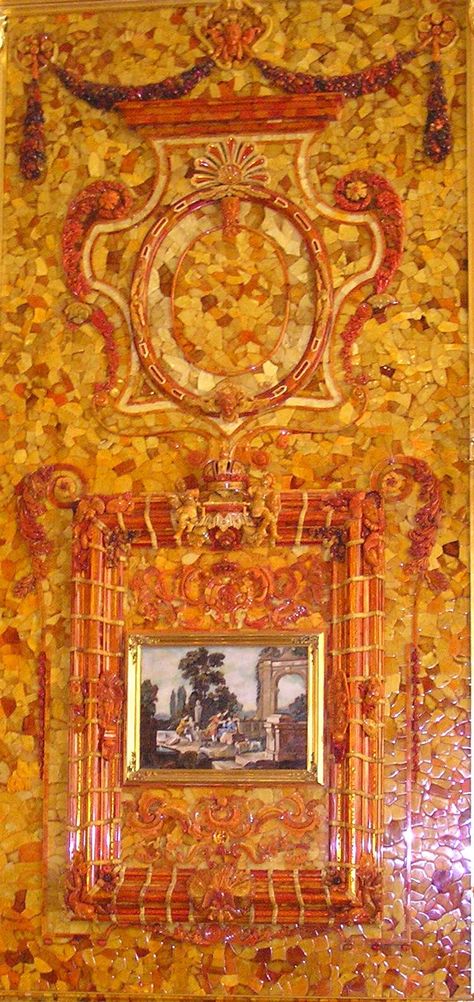 PANEL FROM THE AMBER ROOM   CATHERINE PALACE     TSARSKOE SELO        near SAINT PETERSBURG, RUSSIA   The Amber Room - an investigative report by Scott-Clark & Levy.  The above panel is from the Amber Room, once found in Katharine Palace, Saint Petersburg, Russia The Amber Room, Amber Room Russia, Tsarskoe Selo, Catherine Palace, Amber Room, Romanov Dynasty, Summer Palace, Catherine The Great, Romanov Family