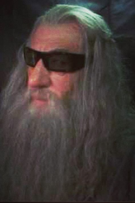 Gandalf in 3d glasses sweet Gandalf, Wattpad, Sunglasses, Grey, Hair