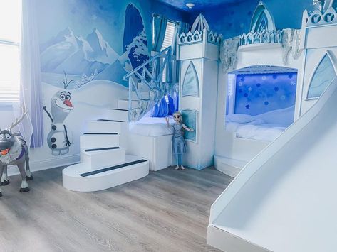 Frozen Theme Room Bedrooms, Disney Frozen Bedroom Ideas, Frozen Theme Bedroom Ideas, Elsa Bedroom Ideas Frozen Room, Toddler Frozen Bedroom, Frozen Kids Room, Frozen Bedroom Ideas Toddler, Elsa Room Ideas Bedrooms, Frozen Room Ideas Bedrooms