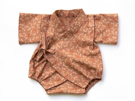 Baby kimono romper new baby gift newborn gift gender Baby Kimono, Baby Clothes Patterns Sewing, Newborn Bodysuit, Baby Friends, Baby Gadgets, Creative Clothes, Neutral Baby Clothes, Baby Clothes Patterns, Asian Babies